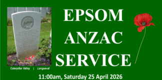 2026 Epsom ANZAC Service