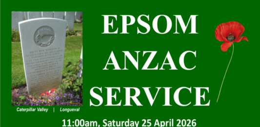 2026 Epsom ANZAC Service